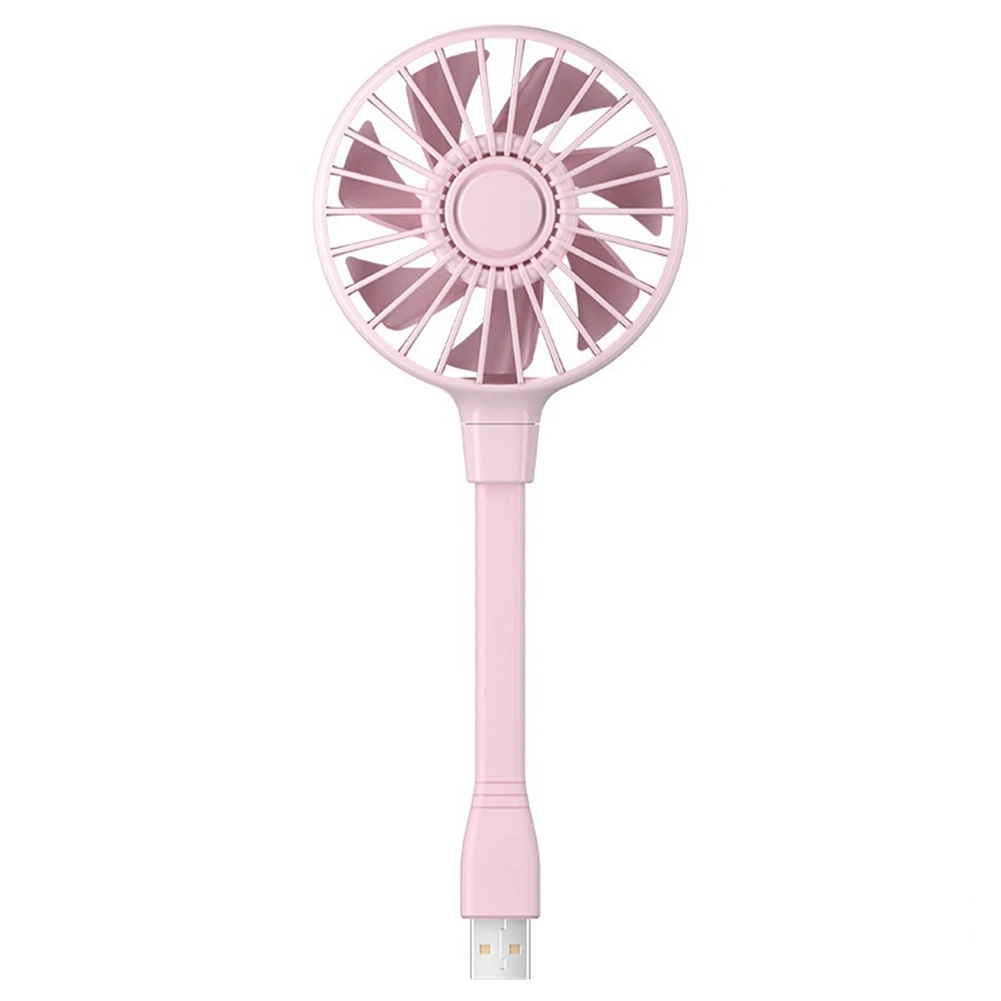 Mini ventilador com pescoço de cisne Ventilador de resfriamento flexível Ventilador portátil branco