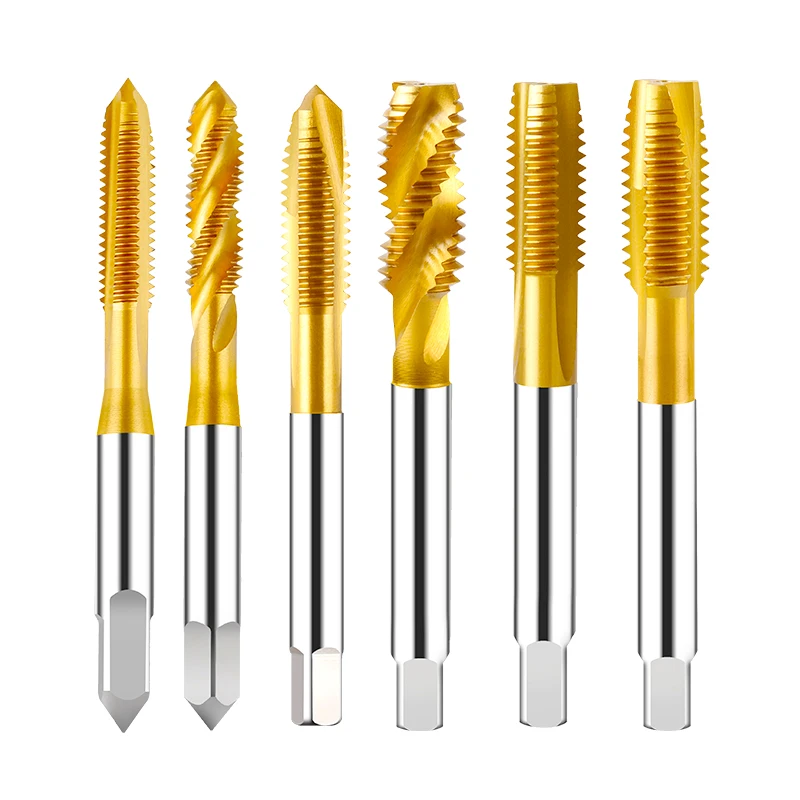 HSS Cobalt Containing Tip Screw tap Machine tap drill tools Stainless Steel Special Titanium-Plated thread tapping M3 M4 M5 M6