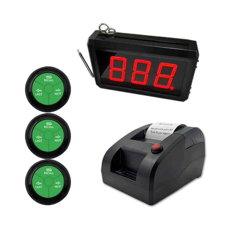 wireless led display waiting queue call system ticket number calling system