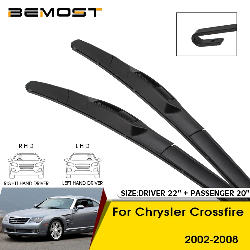 

Car Wiper Blades For Chrysler Crossfire 2002-2008 Windshield Windscreen Front Window Blades 22"+20" Car Accessories