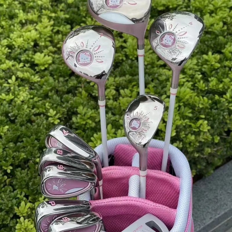 Hello kitty new ladies golf set carbon club Sanrio cartoon animation kawaii junior and intermediate practice club creative gift