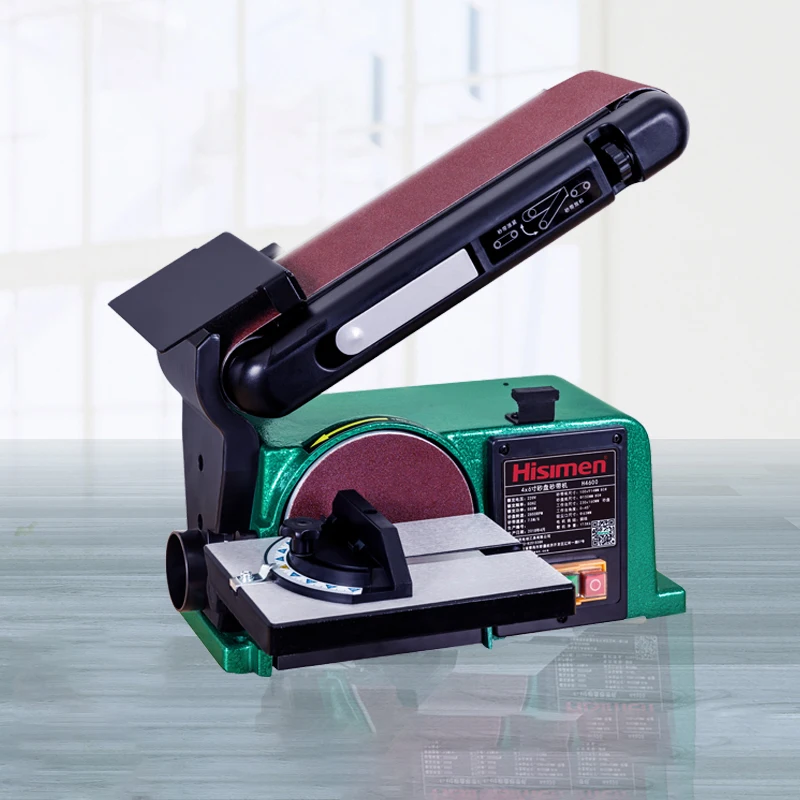 

H4600 Multifunctional Belt and Disc Sander Woodworking Sanding Polish Grinding Machine for Plastic Aluminum-alloy Wood