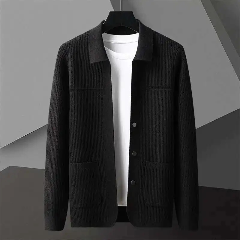 Sweaters Sueter Hombre Los Hombres Abrigos Solid Color Men's Sweaters Cardigan Home Fashion Cardigan Sweater Men Streetwear Mens