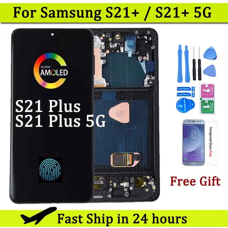 

6.7'' AMOLED For Samsung S21+ 5G LCD Display Digital Touch Screen with Frame For Samsung S21+ 5g G996B G996B/DS LCD Display