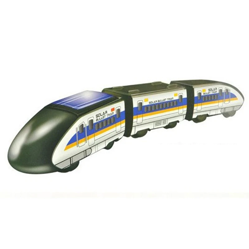 Newest Creative Solar High Speed Train Model DIY Educational Science Students Equipment Self-assembled Kids Novelty &