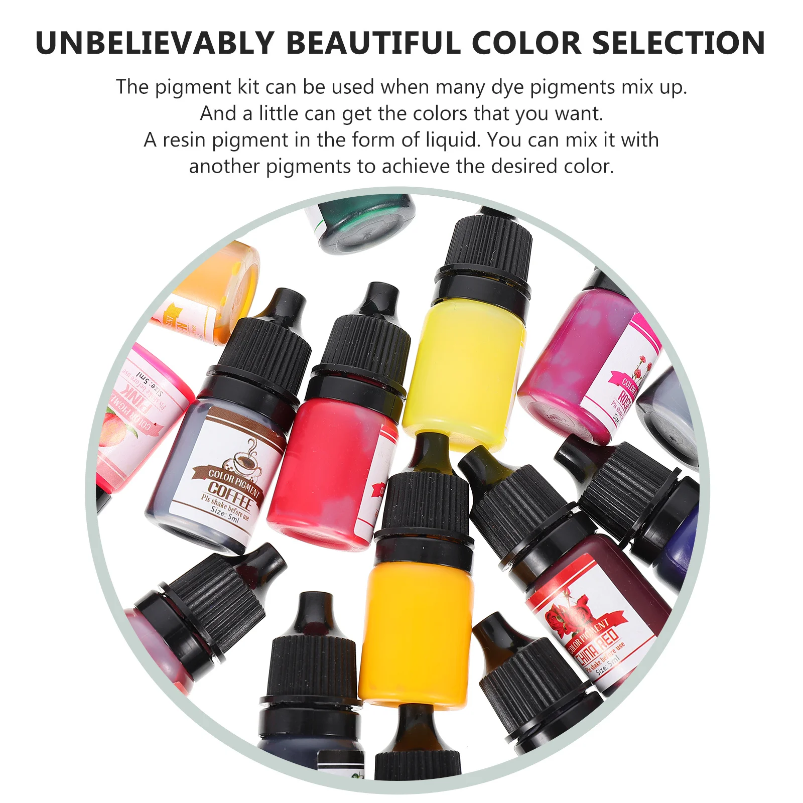 

Colorful Epoxy Resin Pigment High Concentration Liquid Dye for DIY Uv Resin Coloring Craft Supplies