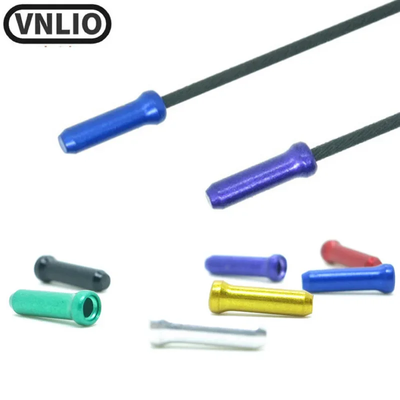 

Vnlio bicycle brake shift cable end cover frame shell cable end cover mountain road bicycle aluminum alloy accessories