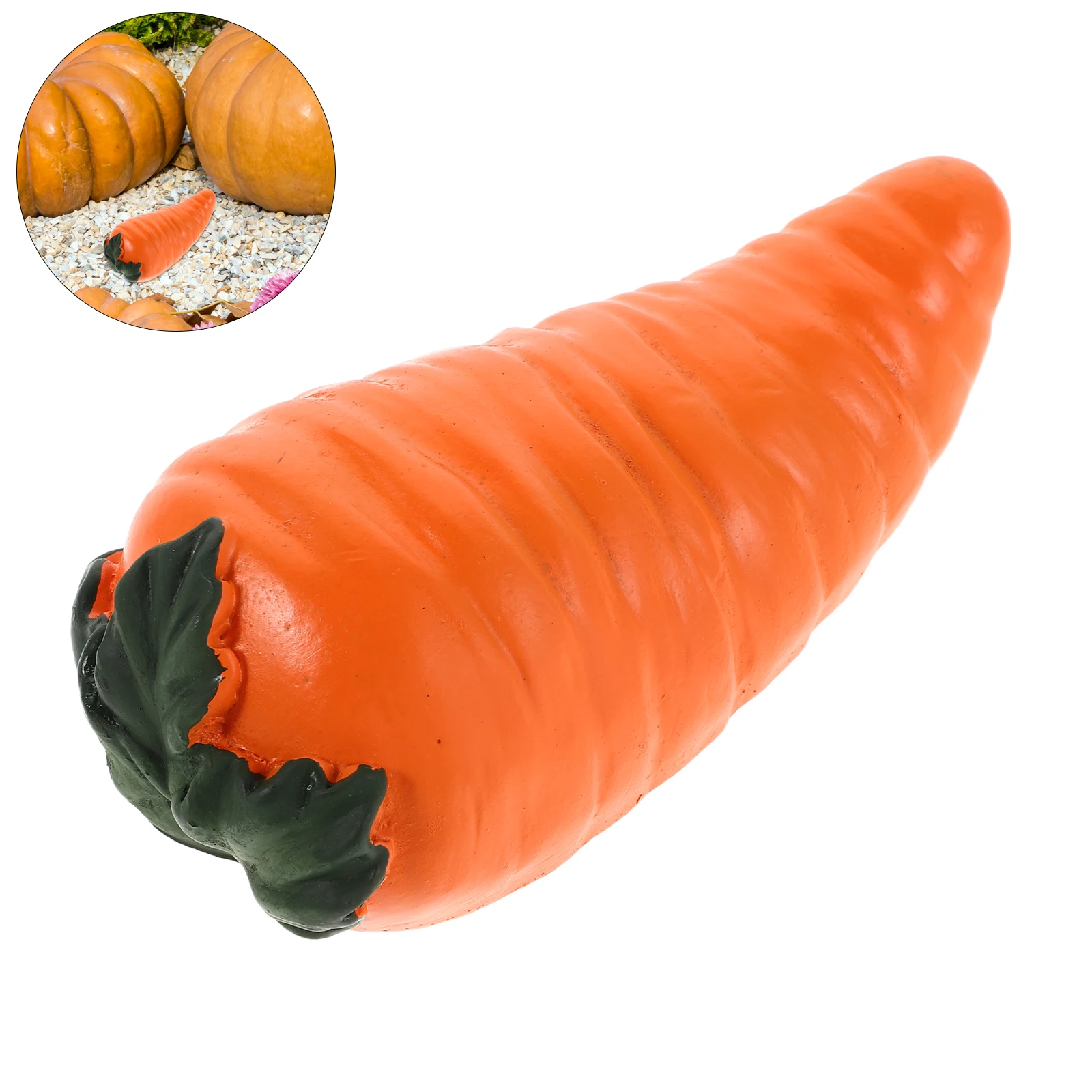 

Carrot Shaped Key Hider Outdoor Hidden Key Box Resin Weatherproof Garden Decoration Functional Security for House Yard Porch