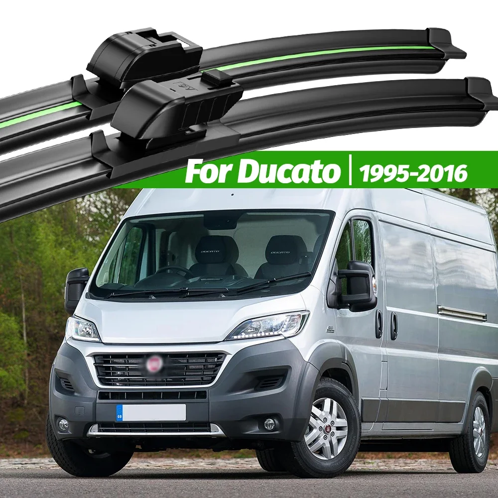 

For Fiat Ducato 1995-2016 2pcs Front Windshield Wiper Blades 1996 2000 2009 2010 2011 2013 2015 Windscreen Window Accessories