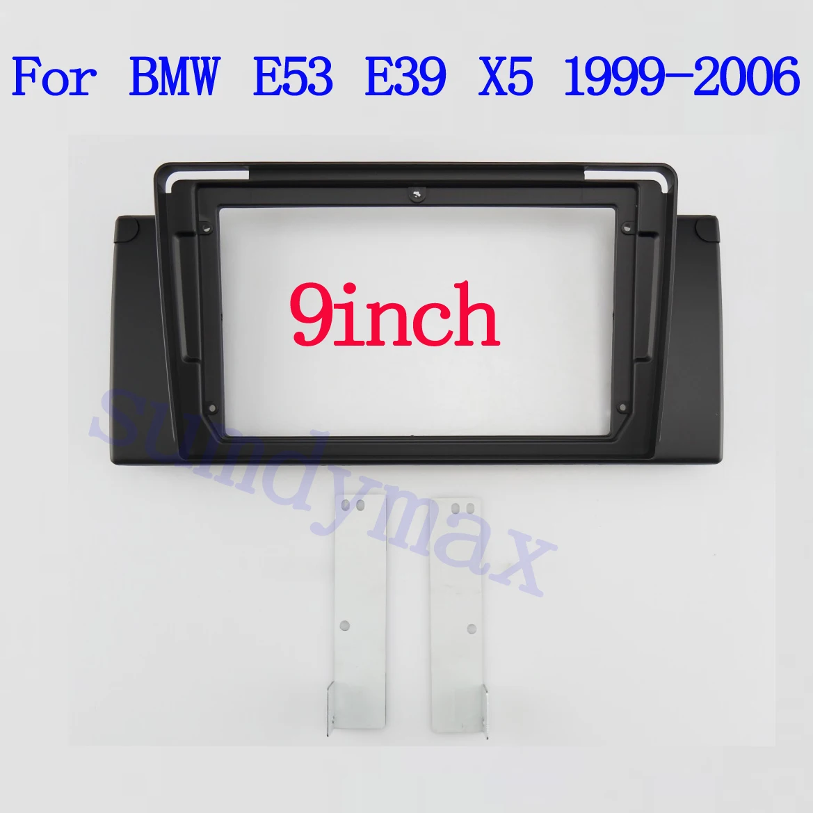 

9" Car Radio Fascia For BMW E53 E39 X5 E38 M5 1999-2006 car Video Panel Player Audio Dash 2 Din Frame Dashboard Mount Kit