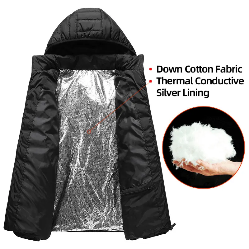 Heated Jackets For Men And Women Usb Electric Heated Hoodie Winter Heating Clothing Warming Hunting Coat Rechargeable