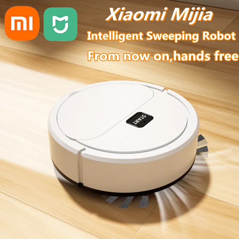 Xiaomi Mijia 3 In1 หุ่นยนต์กวาดอัตโนมัติเครื่องดูดฝุ่นบ้าน USB ชาร์จเปียกแห้ง Sweeping Lazy กระดูกอัจฉริยะ Sweeper