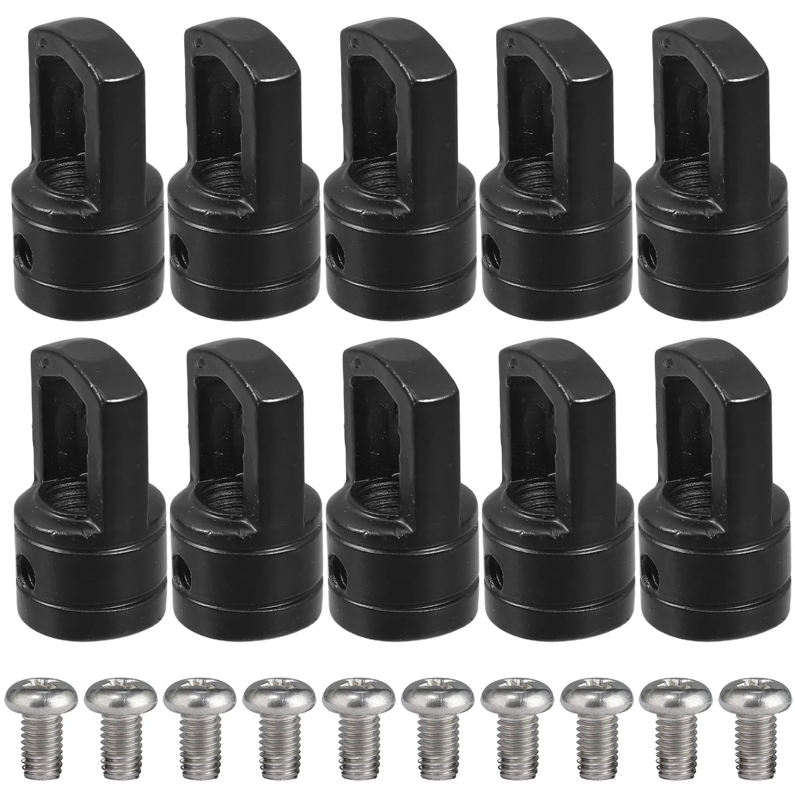 10Pcs Metal Ceiling Hooks Inner Thread Pendant Light Rings Chandelier Loop Fixtures for DIY Hanging Light Installation