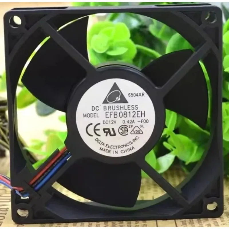

New Cooler Fan for Delta EFB0812EH F00 R00 12V 0.42A 8CM 8025 Dual Ball Cooling Fan 80*80*25MM