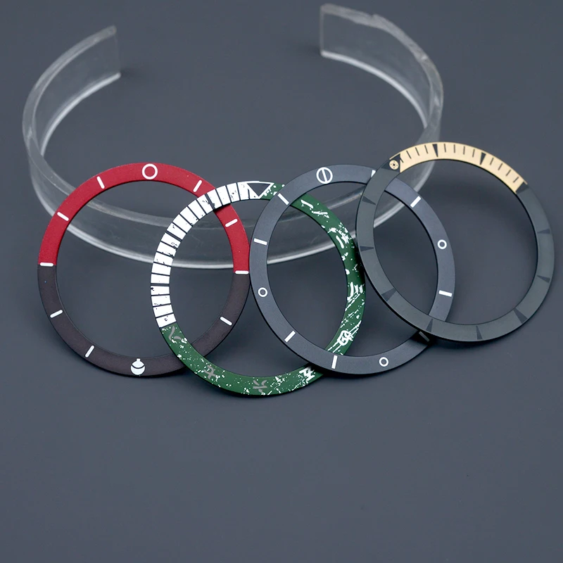 Hars Aluminium Bezel Horloge Bezel Insert Fit 40mm Horlogekast SKX007 SKX007 SRPD Schildpad Tonijn Ingeblikt heren Duikhorloge accessoires