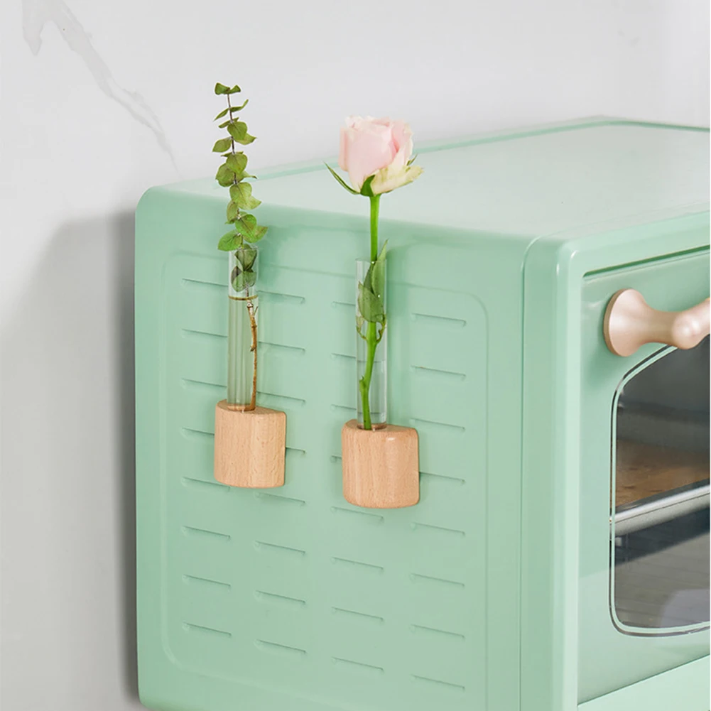 Magnetic Flower Pot For Refrigerator Decorating ,DIY Hydroponic Plant Flower Arrangement Ornament For Home Indoor