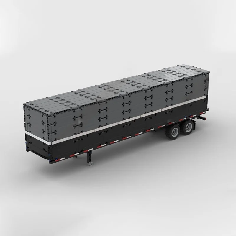 1185 قطعة MOC صندوق مقطورة ماك أنثيم نموذج فني اللبنات هدية الكريسماس العمارة لتقوم بها بنفسك ألعاب إبداعية فكرة الطوب #2