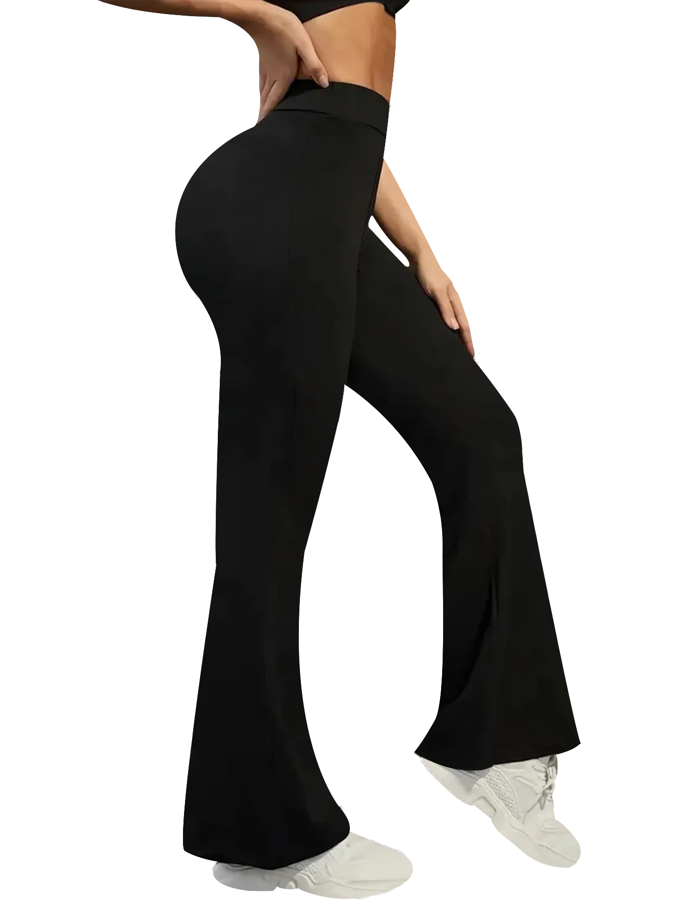 سراويل ضيقة مثيرة مع سراويل ضيقة متقاطعة الخصر للنساء، الجري في صالة الألعاب الرياضية بدون خياطة، ركوب الدراجات، الحياكة، اليوغا، التمدد، الورك لي #4