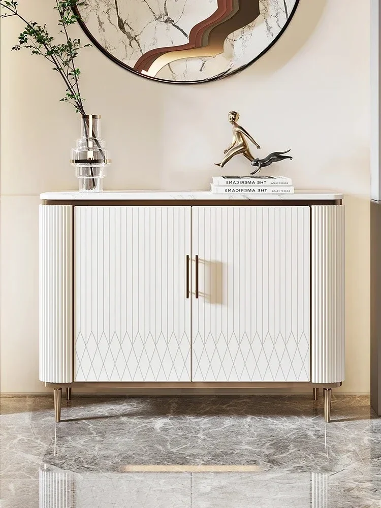 A  household door side cabinet large capacity storage cabinet Shoe cabinet simple modern door, living room partition,