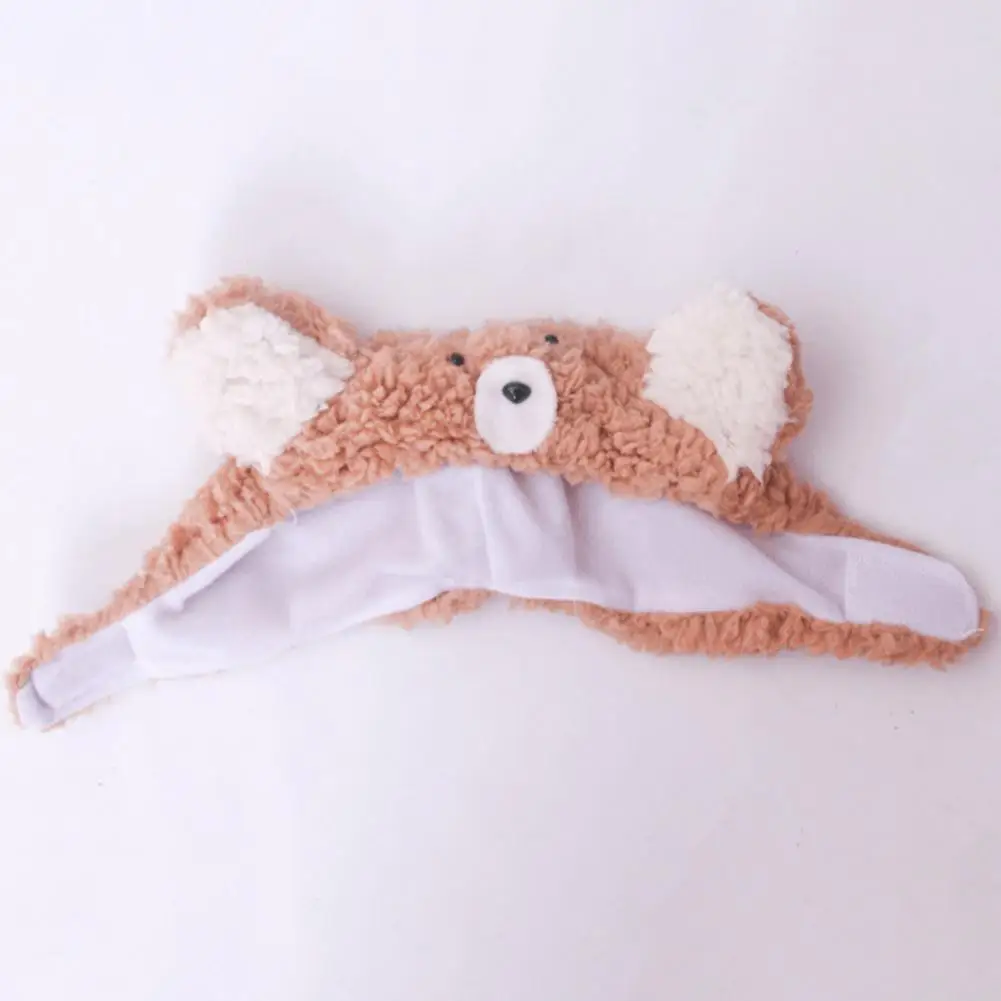 Thicken  Adorable Bear Shape Cat Cross-dressing Hat Easy-wearing Puppy Headgear Decorative   Daily Collocation