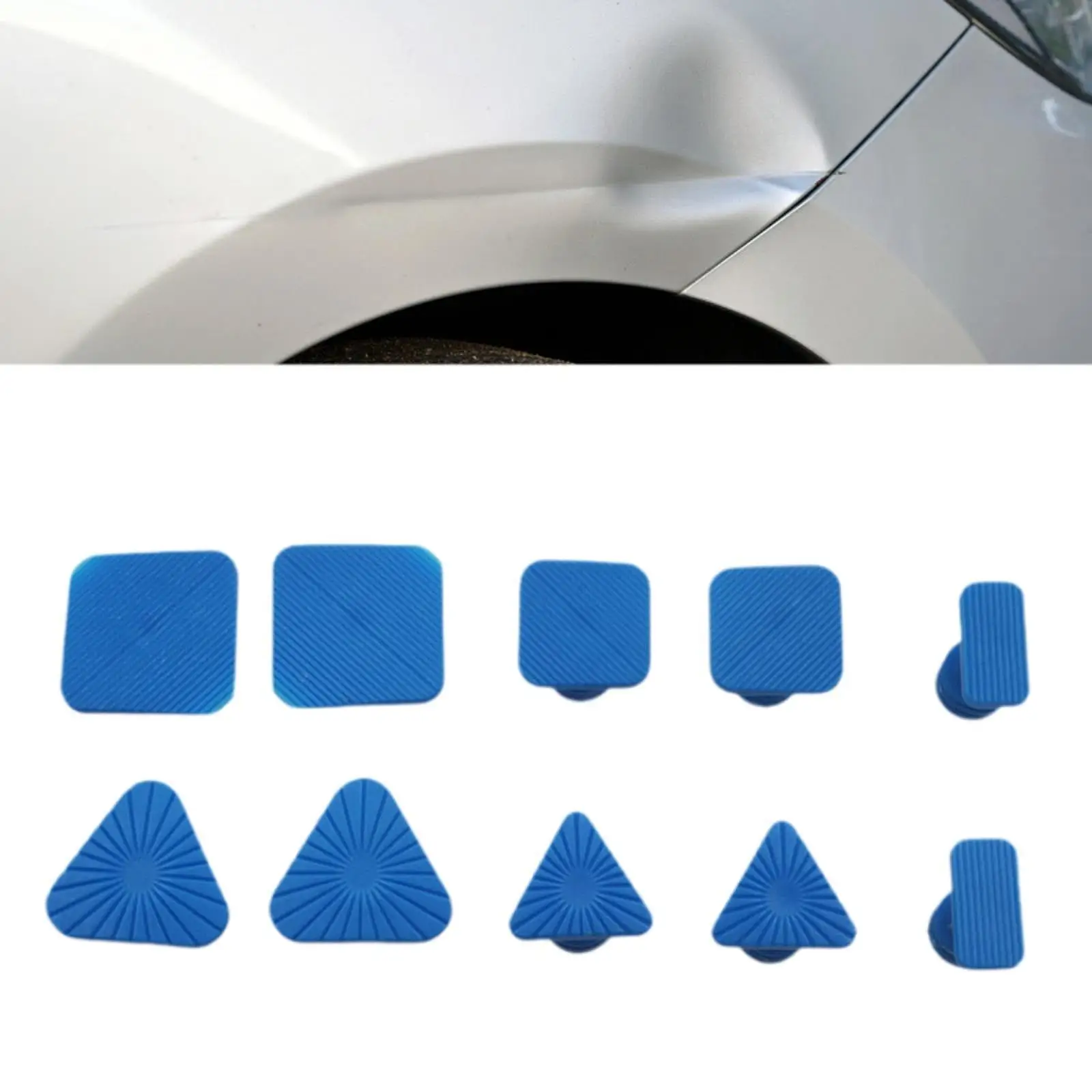 

10Pcs Dent Puller Glue Tabs, Easy Repair, High Performance Glue Tabs Dent Removal Tools, Paintless Repair Tool for Motorcycle