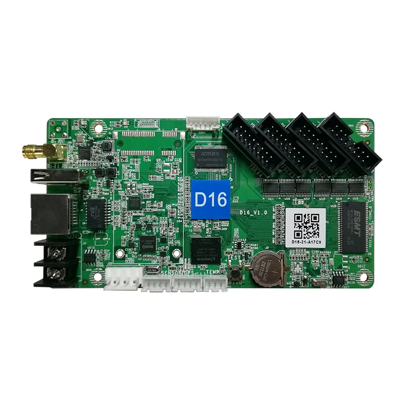 Huidu HD D16 Asynchronous RGB Full Color Control Card with Wi-Fi U-disk Ethernet Support