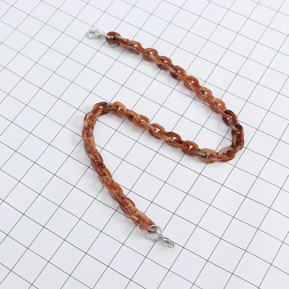 120Cm Resin Bag Chain Strap Replacement for Women Handbags Crossbody Purses Stylish Functional Small Item Organizer Chain