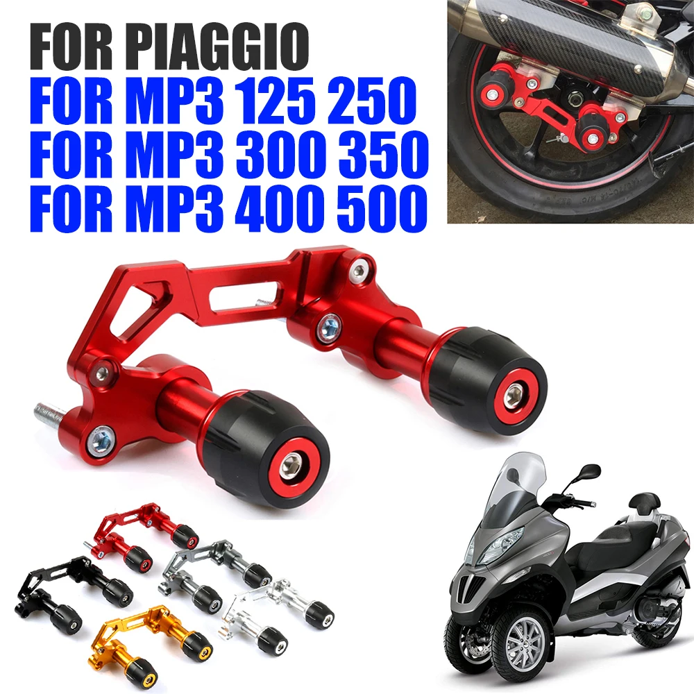 For PIAGGIO MP3 125 MP3 250 MP3 300 350 400 500 MP3 Motorcycle Accessories Muffler Exhaust Sliders Crash Pad Anti Fall Protector