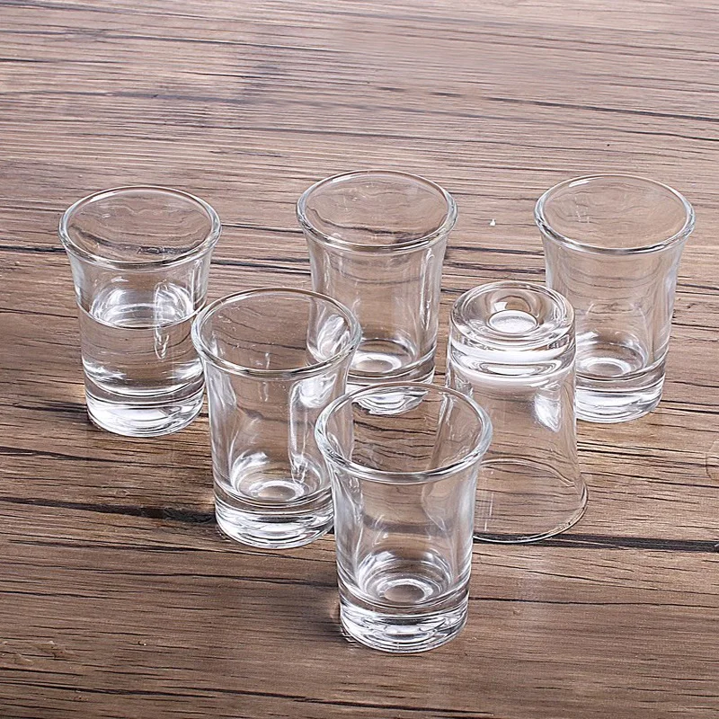 

6pcs Set 50ml Shot Glass Party Bar Club Drinking Tool Spirits Cup Cocktail Vodka Tequila Whisky Glasses Transparent Drinkware