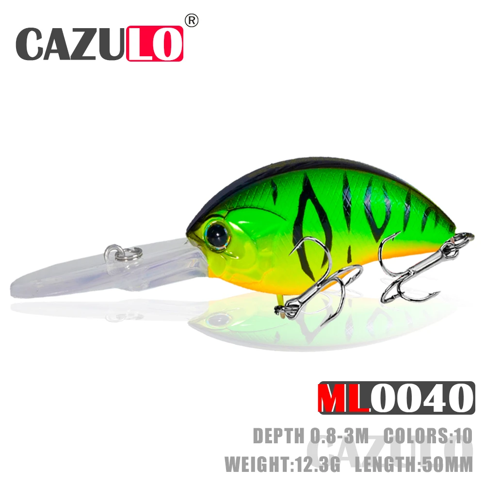 

Fishing Accessories Lures Crankbait 12.3g 50mm Floating 0.8-3m Crank Minnow Isca Artificial Bait Wobbler Pesca Pike Fish Leurre