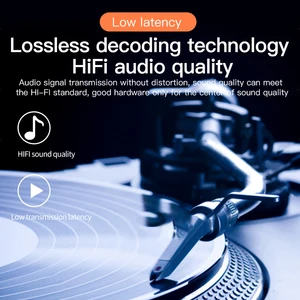 Transmissor Bluetooth e Receptor, Baixa Latência, Adaptador de Áudio de Música Sem Fio Óptico, Controle Remoto para TV e PC, BT5.3, AUX 3.5mm 10 principais vendas adaptador controle para pc - №10