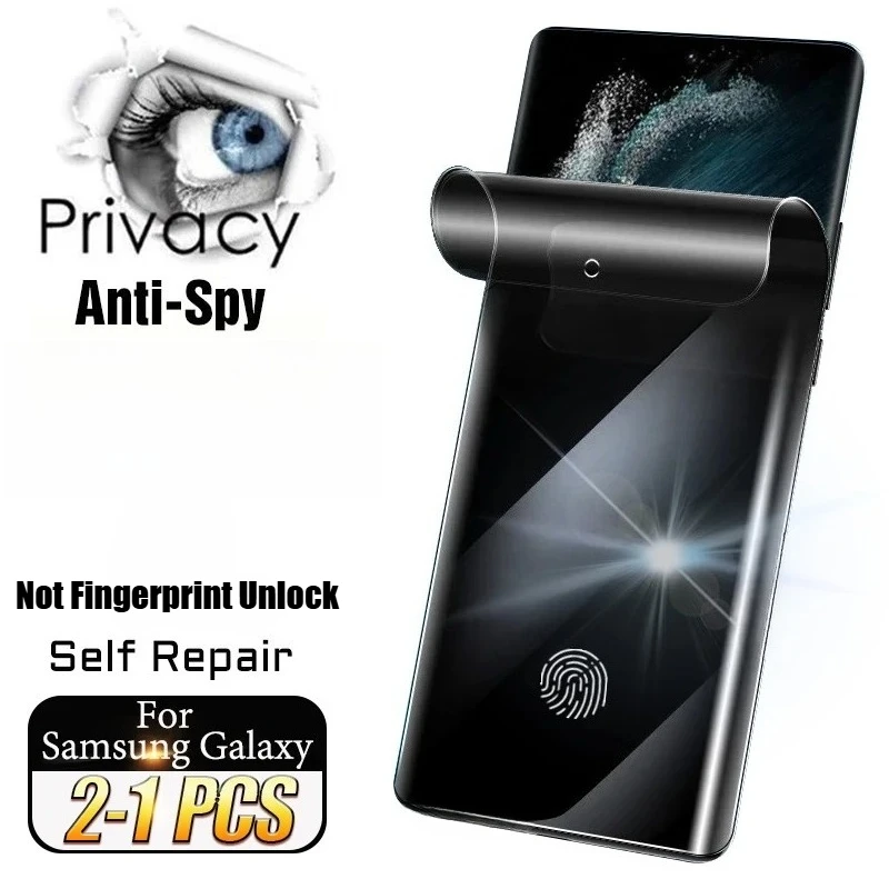 Samonaprawiająca się folia prywatności do Samsung Galaxy S25 S24 S23 Ultra S22 S21 S20 Plus FE Anti-Spy Screen…