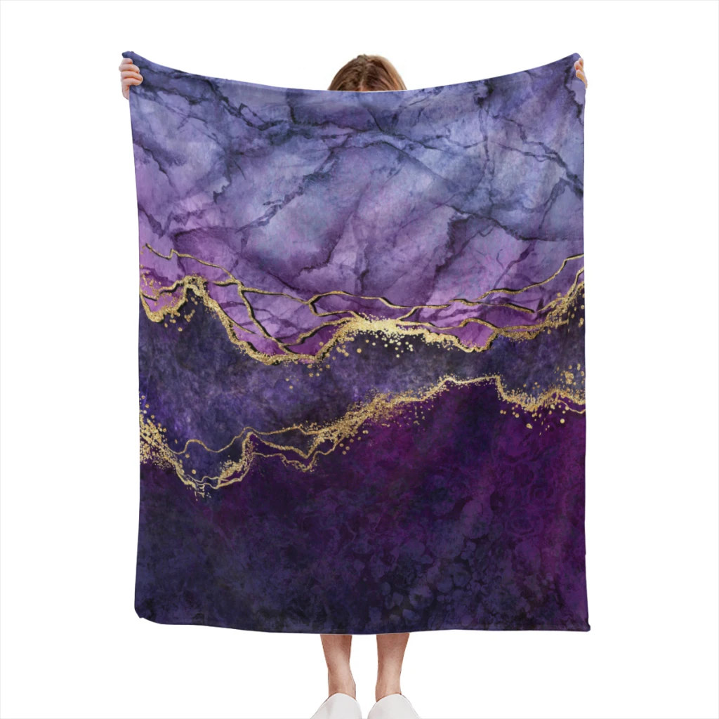 

Artistic texture Light Blanket Flannel Warm Soft Extra Soft Throw Office Nap Sleep Summer Blanket