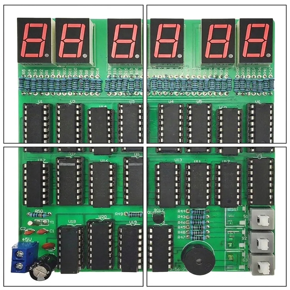 Multifunctional Digital Clock DIY Kit Soldering Practice Set With Real Time Alarm Temperature Detection For Electronics Learning