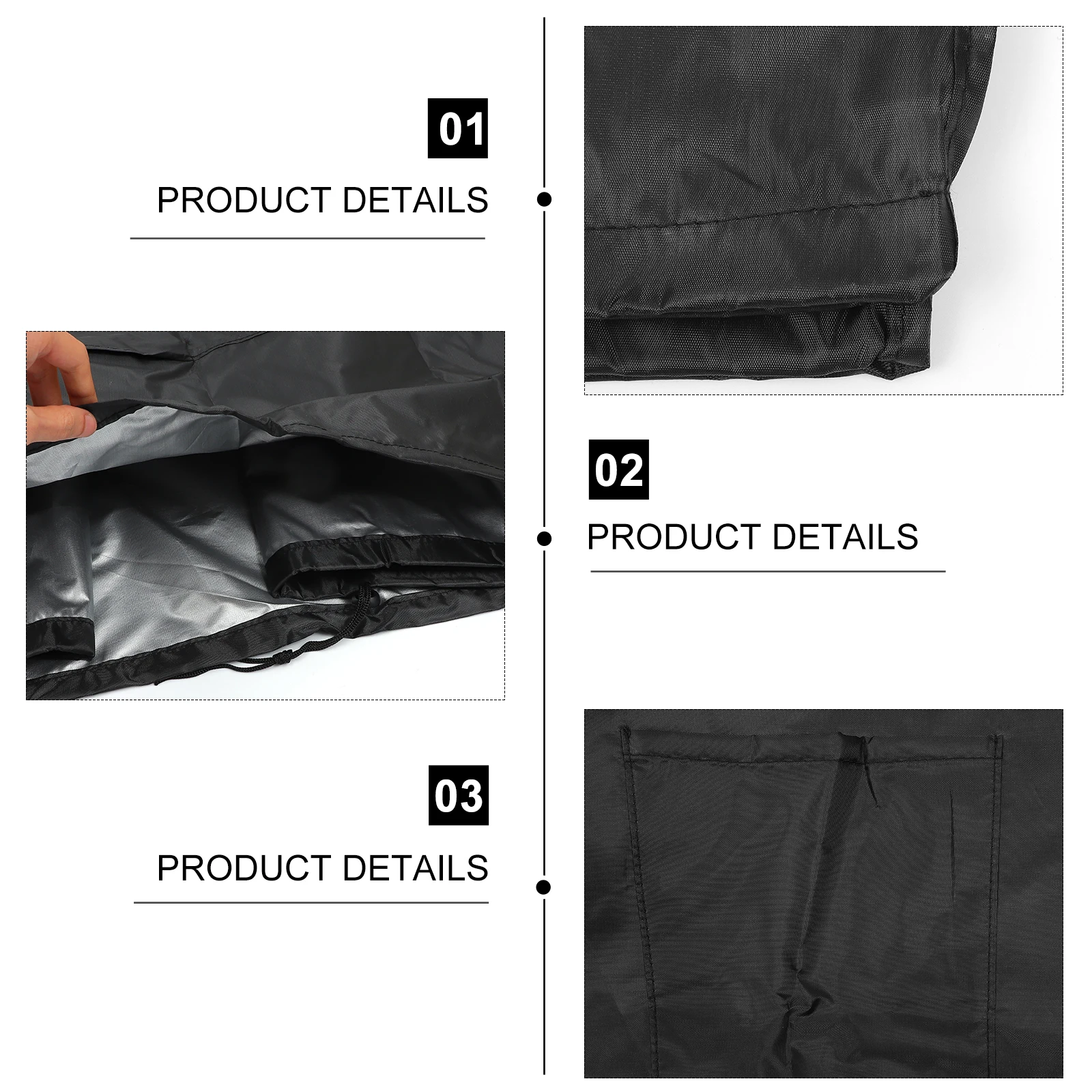 

1pc Air Conditioner Waterproof Polyester Outdoor Protector For Black Units Outside Units Protector Cover Furniture Accessory