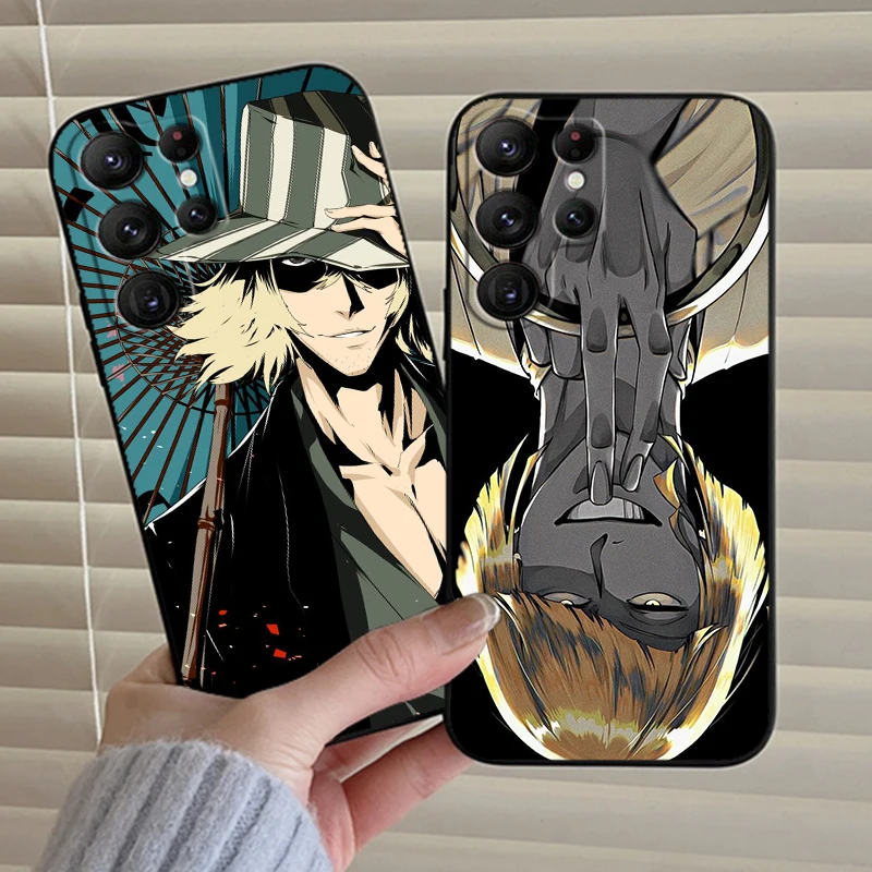 Anime B-Bleach Passion Cool For Samsung Galaxy S24 S23 S22 S21 S20 FE S10 S10E Plus Ultra Pro Lite 5G Black Cover Phone Case