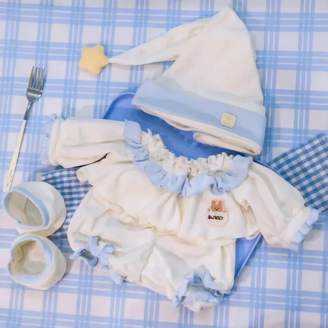 Ubranka dla lalki Shulei 40 cm, pluszowa bawełniana piżama dla lalki, pozycja siedząca, akcesoria do cosplayu, strój wymienny dla lalki