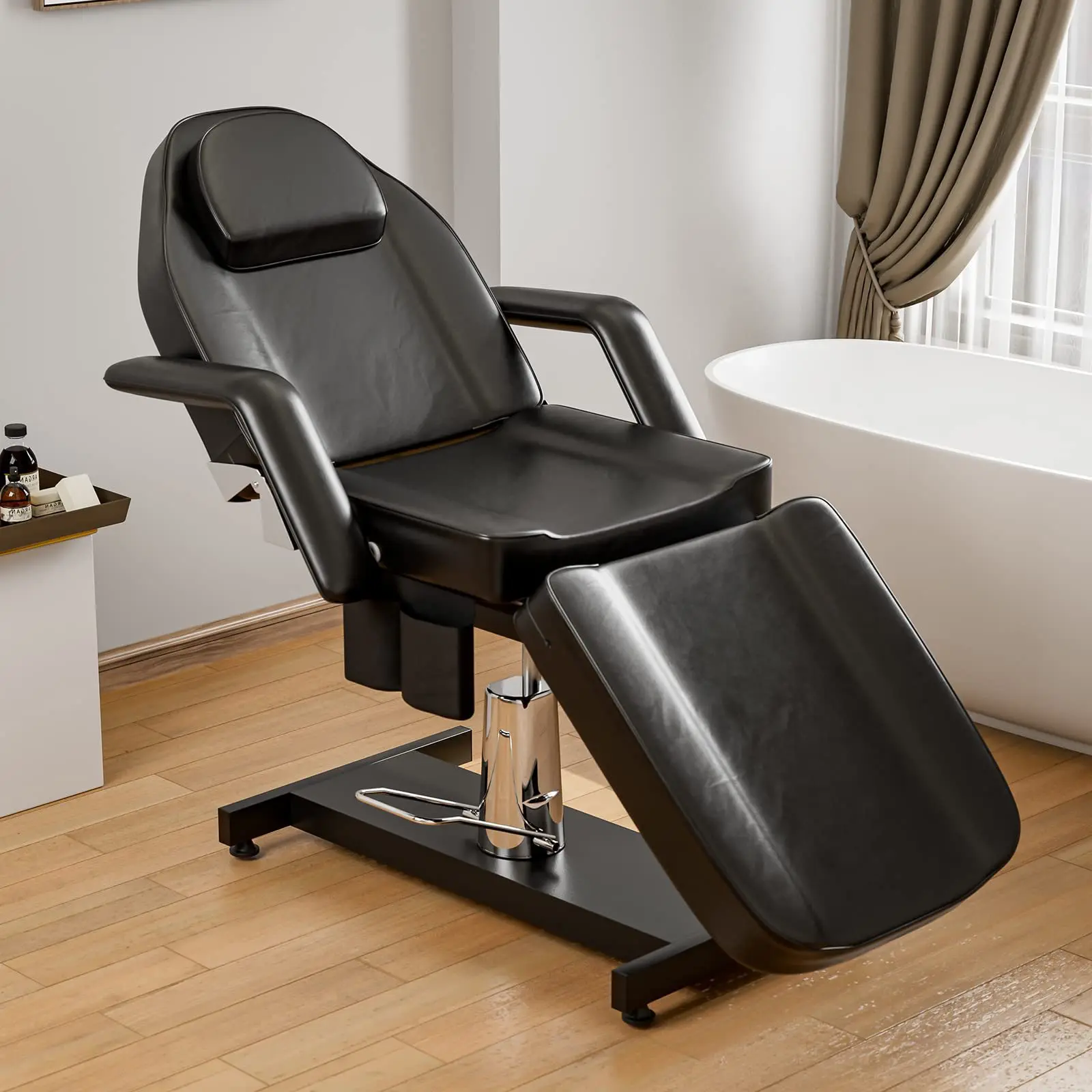 Luxury Custom Thai Spa Equipment Heavy Duty Steel Frame Ergonomic Design Adjustable Contemporary Foldable 3-Motor Massage Table