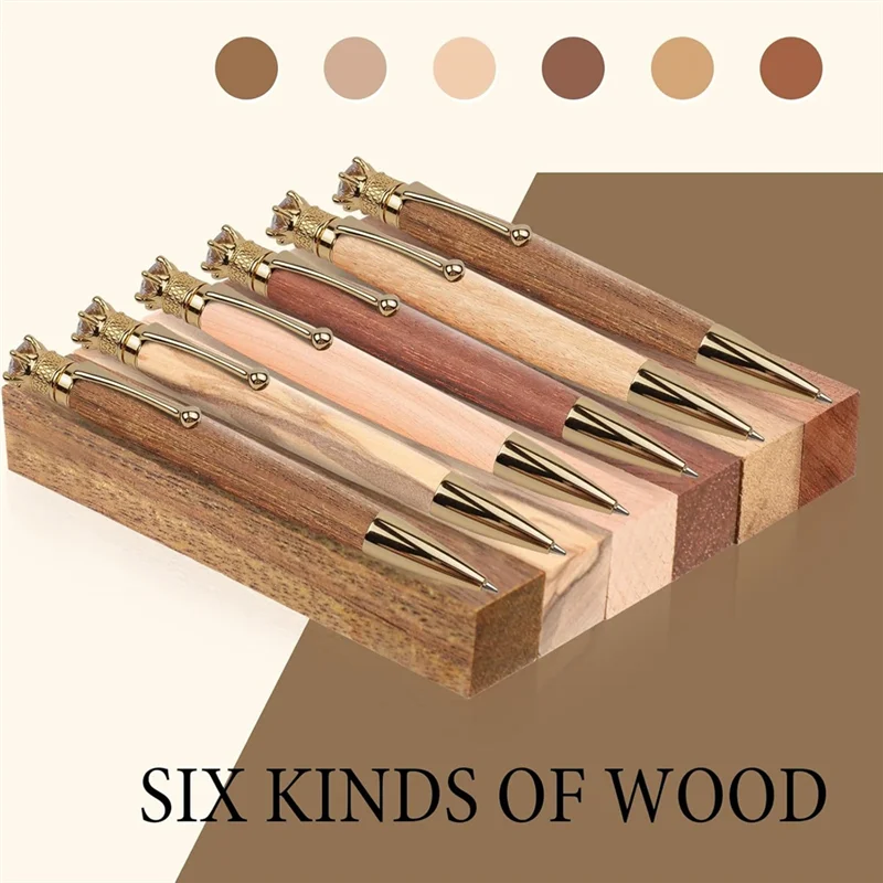 ABAE-Exotic-Wood For DIY Crafts 30 Pieces Pen Turning Supplies Blanks Kit, 5 X 3/4 X 3/4 Inches