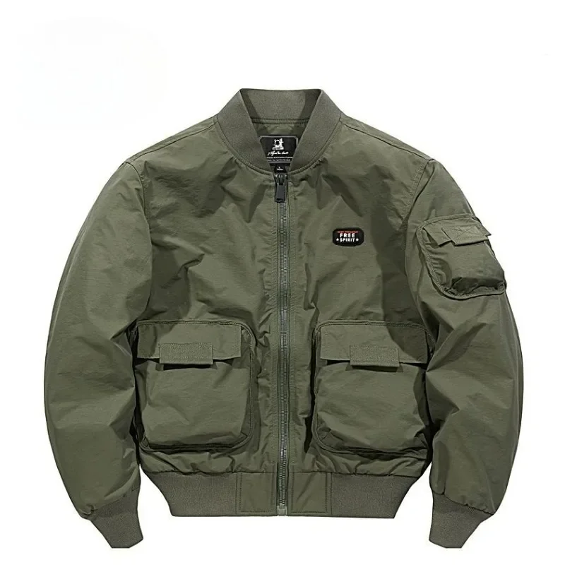 

Бейсбольная форма больших размеров, модная верхняя одежда для отдыха, новая мужская куртка, мужская весенне-осенняя свободная верхняя одежда в американском стиле для отдыха