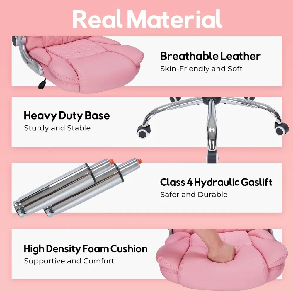 كرسي مكتب مريح شديد التحمل للكبيرة والطويلة، سعة 400 رطل، مساند للذراعين قابلة للطي، كرسي كمبيوتر مريح للشباب الثقيل #6