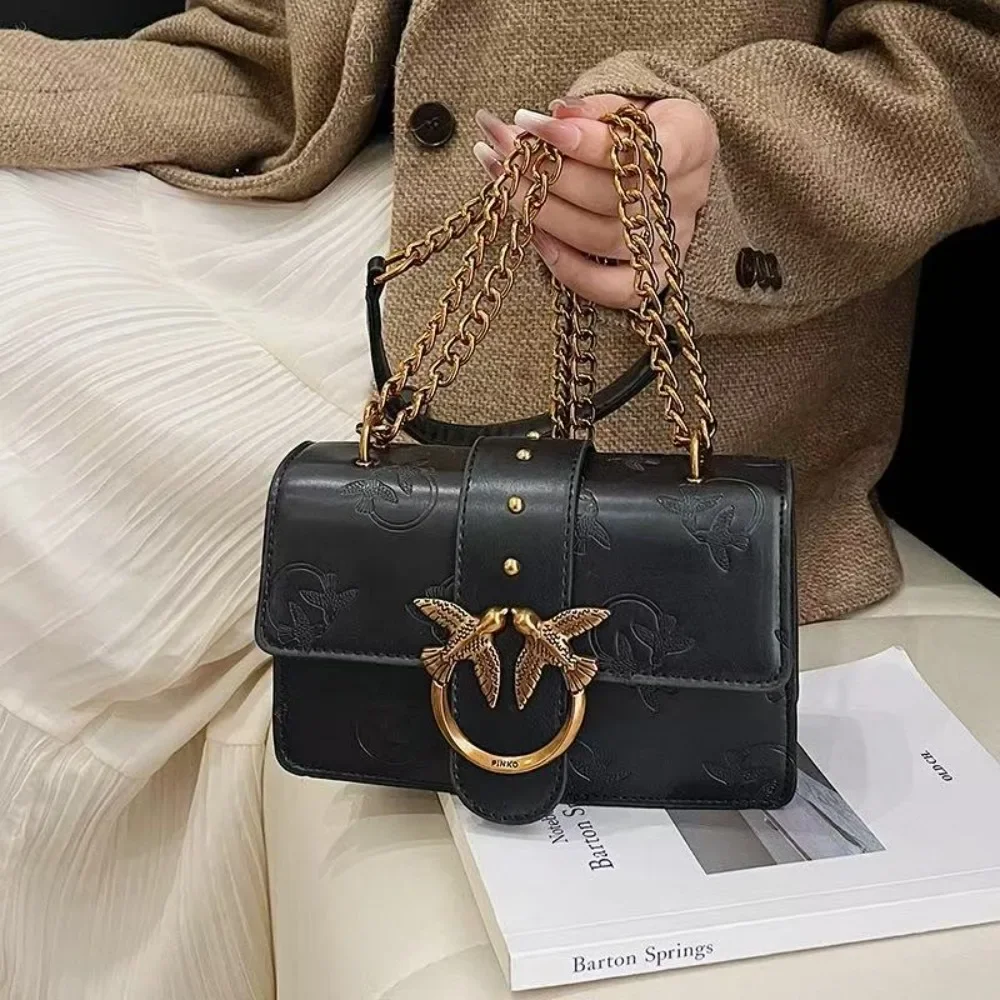 2026 Frühjahr/Sommer Kleiner Vogel Geprägte Unterarm-Schultertasche Neue Casual-Handtasche Ketten-Umhängetasche Geeignet für Frauen.689 – Detail 8