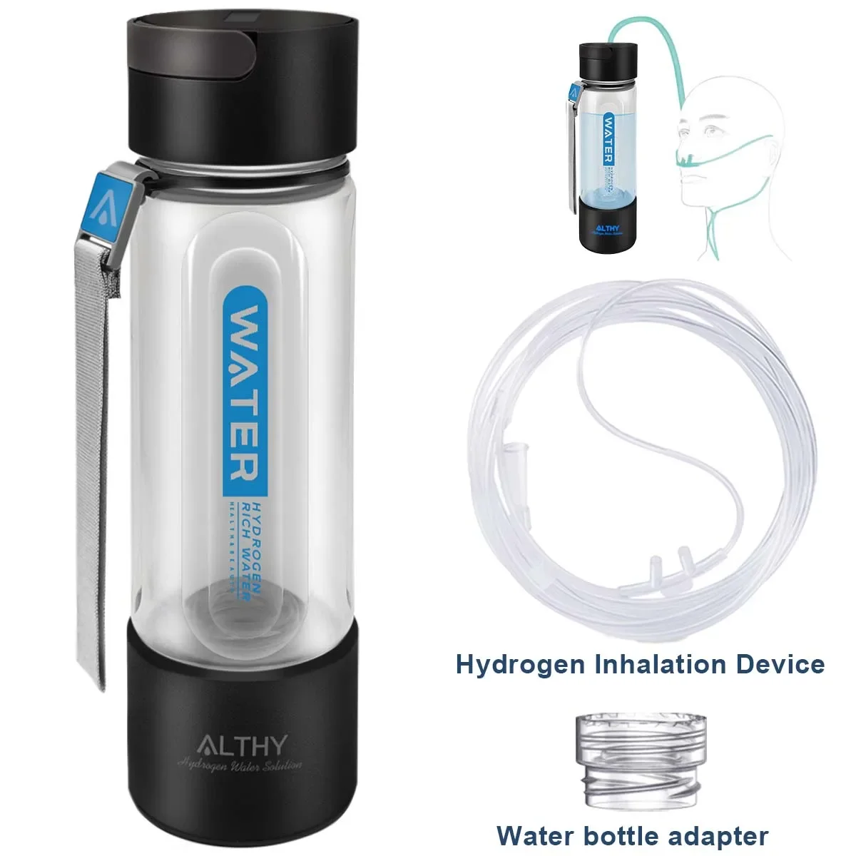 Bouteille Hydrogène 420 Ml Sport Voyage Générateur D'Eau Hydrogénée Portable ALTHY - Technologie SPE/PEM - 420 Ml - Pour Sport, Bureau, Voyage Générateur Eau Hydrogénée Bouteille Hydrogène 420 Ml Sport Voyage Générateur D'Eau Hydrogénée Portable ALTHY - Technologie SPE/PEM - 420 Ml - Pour Sport, Bureau, Voyage Générateur Eau Hydrogénée