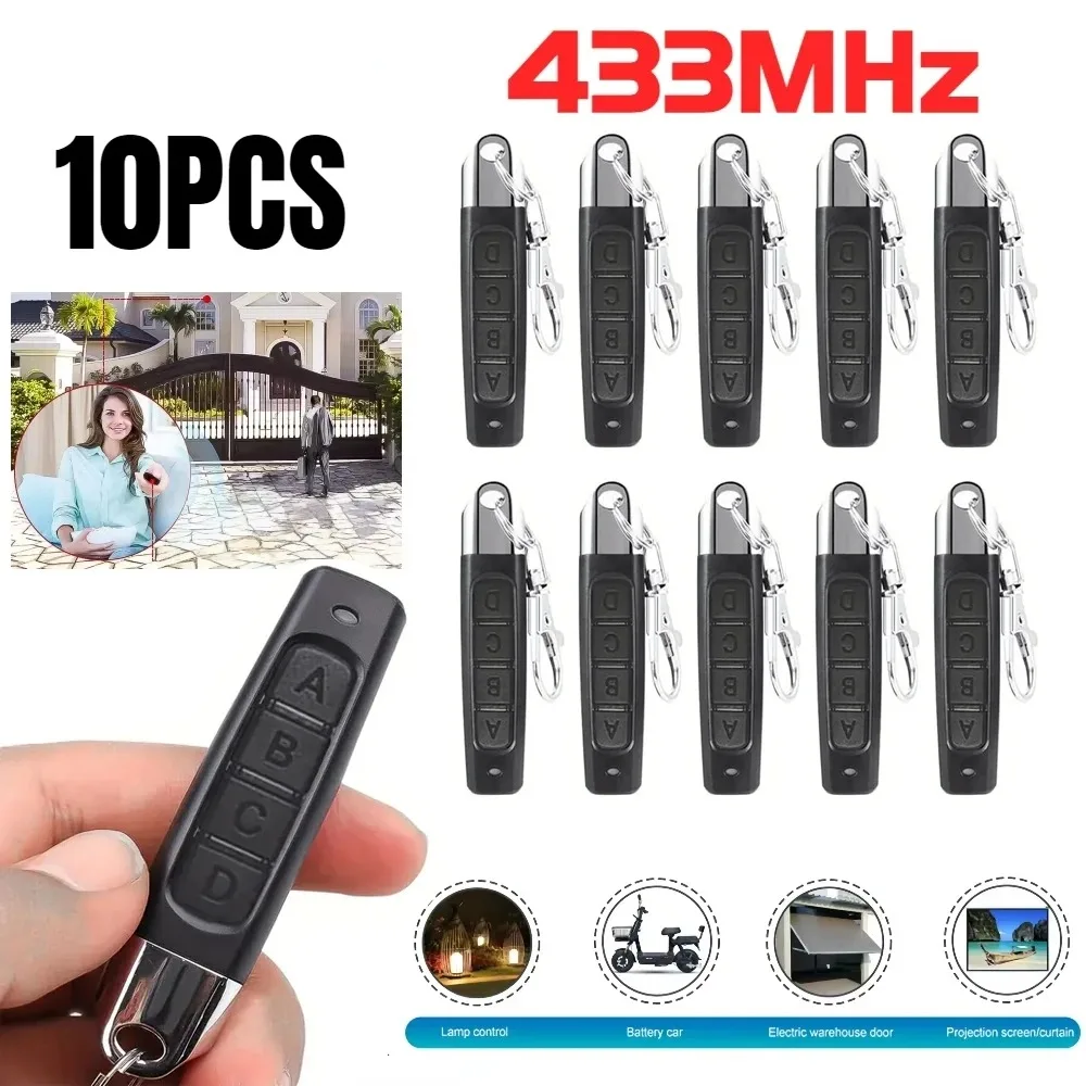 1/50PCS 433MHz 4 Button Remote Control Duplicator RF Code Clone Transmitter For Garage Gate Car Door Opener Remote Copier