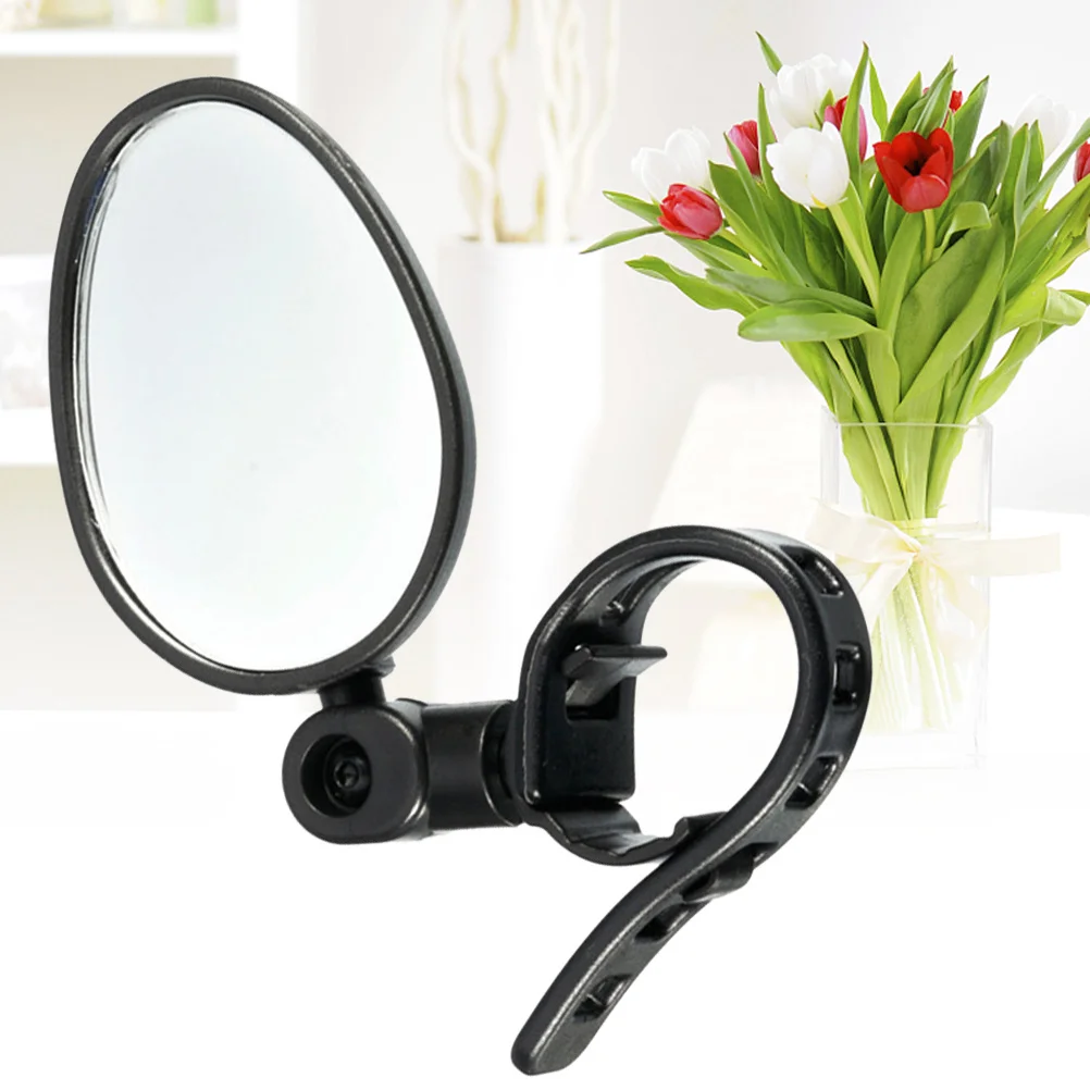 

A Pair of Bike Handlebar Rear View Mirrors Black Wide Angle Blast-Resistant Lightweight Fully Adjustable Bicycle Mirrors