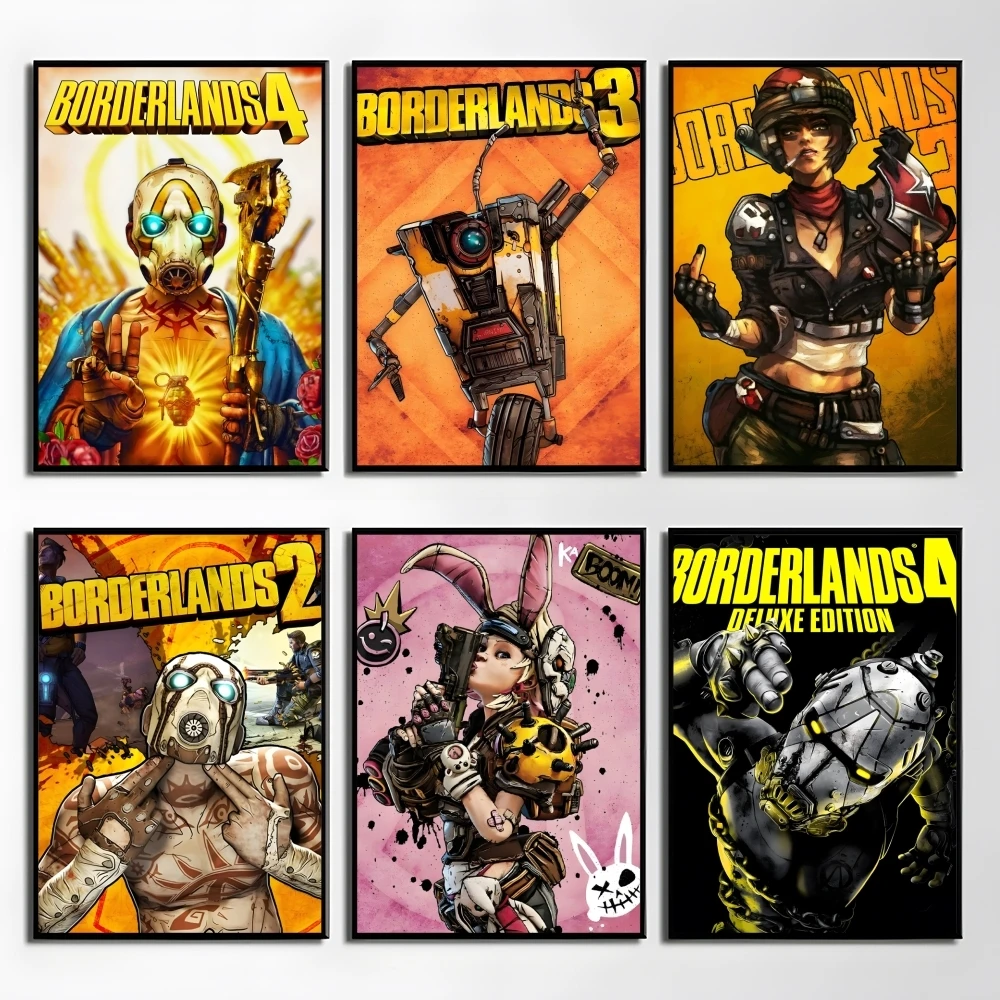 

Video Game B-borderlands Poster Elegant And Affordable Wall Art Stickers For Dormitory Living Room And Bedroom Spaces