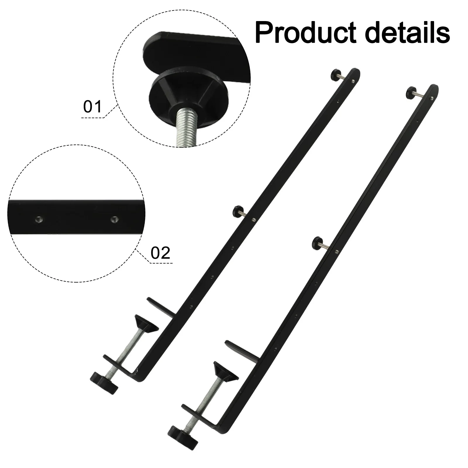 Desk Clamp For Pegboard Use Desktop Fixing Bracket Extended Desk Clamp Versatile Functionality Adjustable Positioning