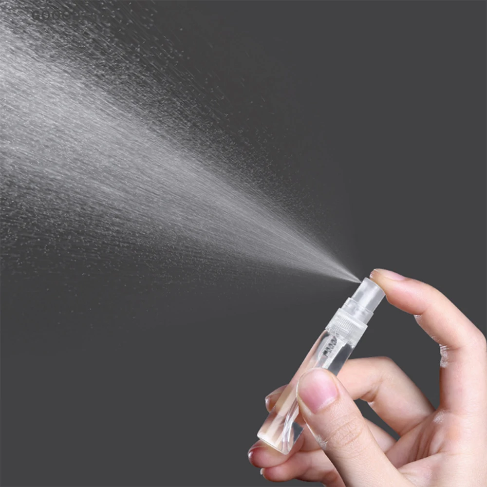 20/50pcs 2ml 3ml 5ml 10ml 미니 향수 병 안개 스프레이 병 빈 분명한 분무기 유리 병 휴대용 향수 샘플 병