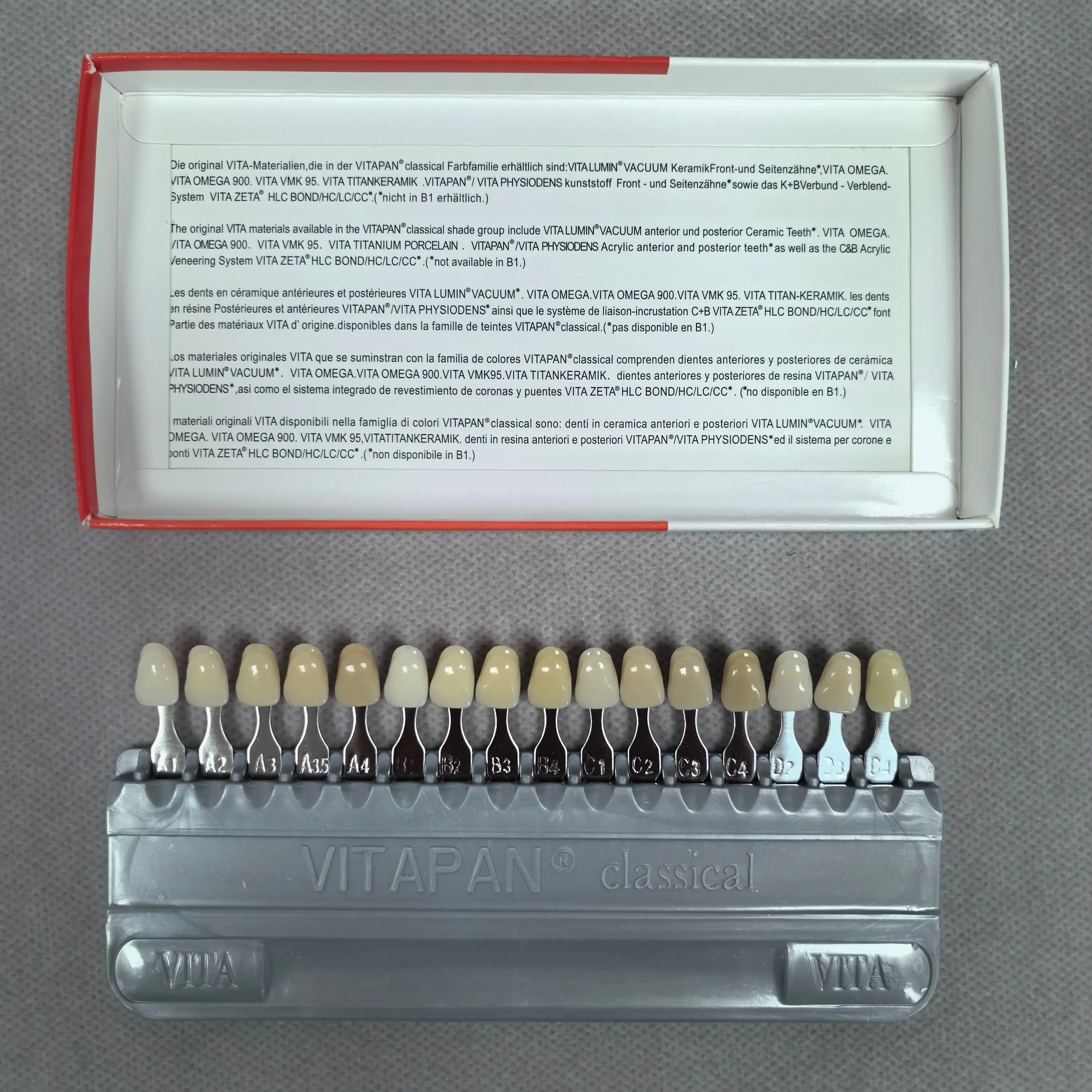 Colorímetro Dental VITA de 16 - Teeth Whitening Shade Guide reseña y precio
