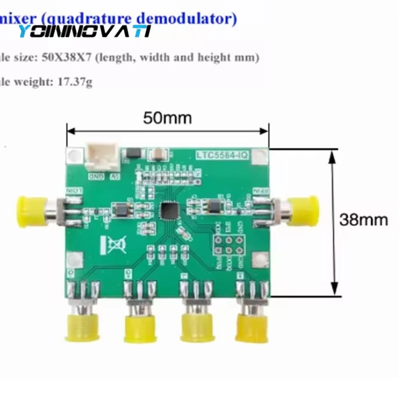 1PCS LTC5584 High Performance IQ Mixing Module Quadrature Demodulator Lower Mixer 1.4GHz 30MHz Demodulation